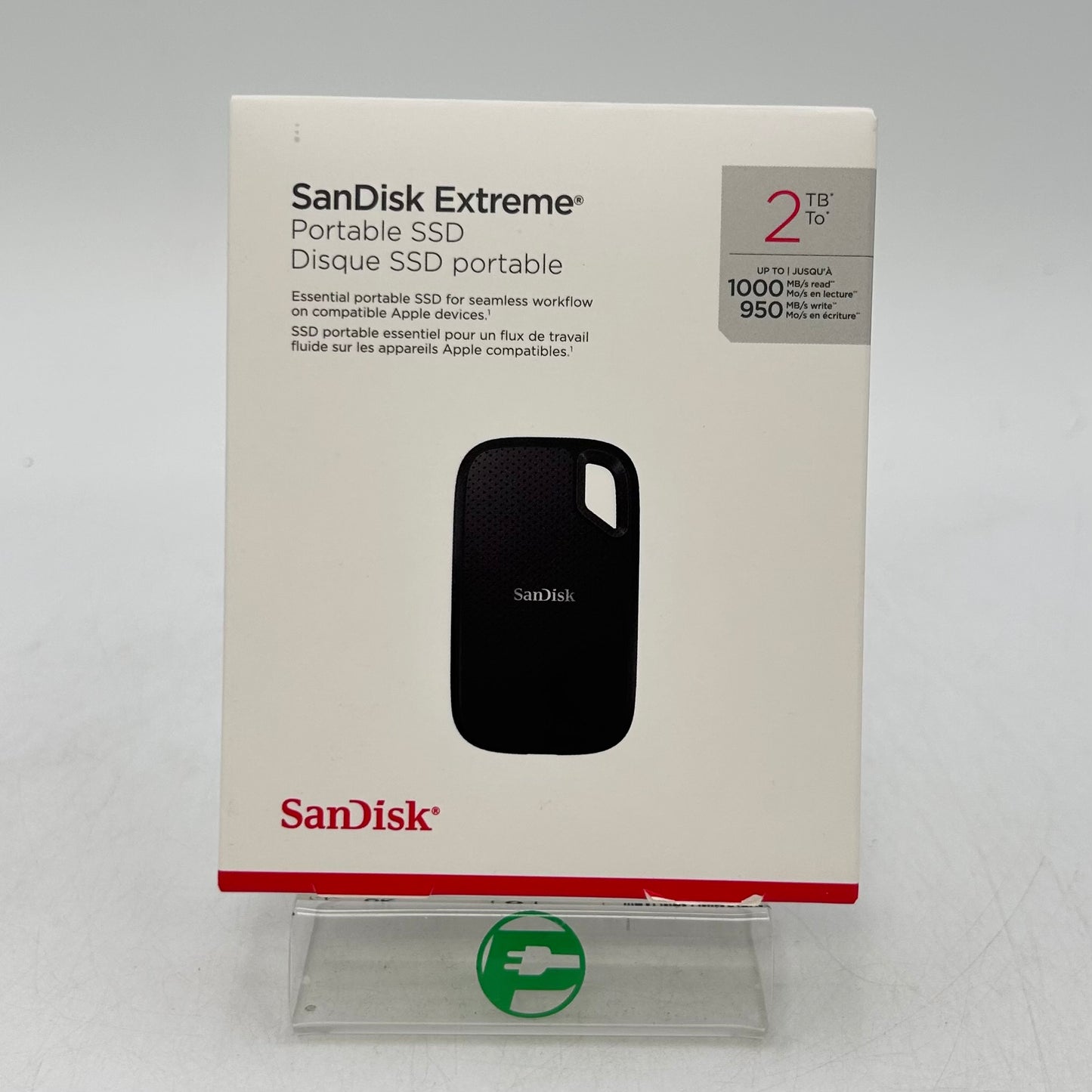 New SanDisk Portable Extreme Portable SSD 2TB USB-C to USB-C SSD SDSSDE62-2T00
