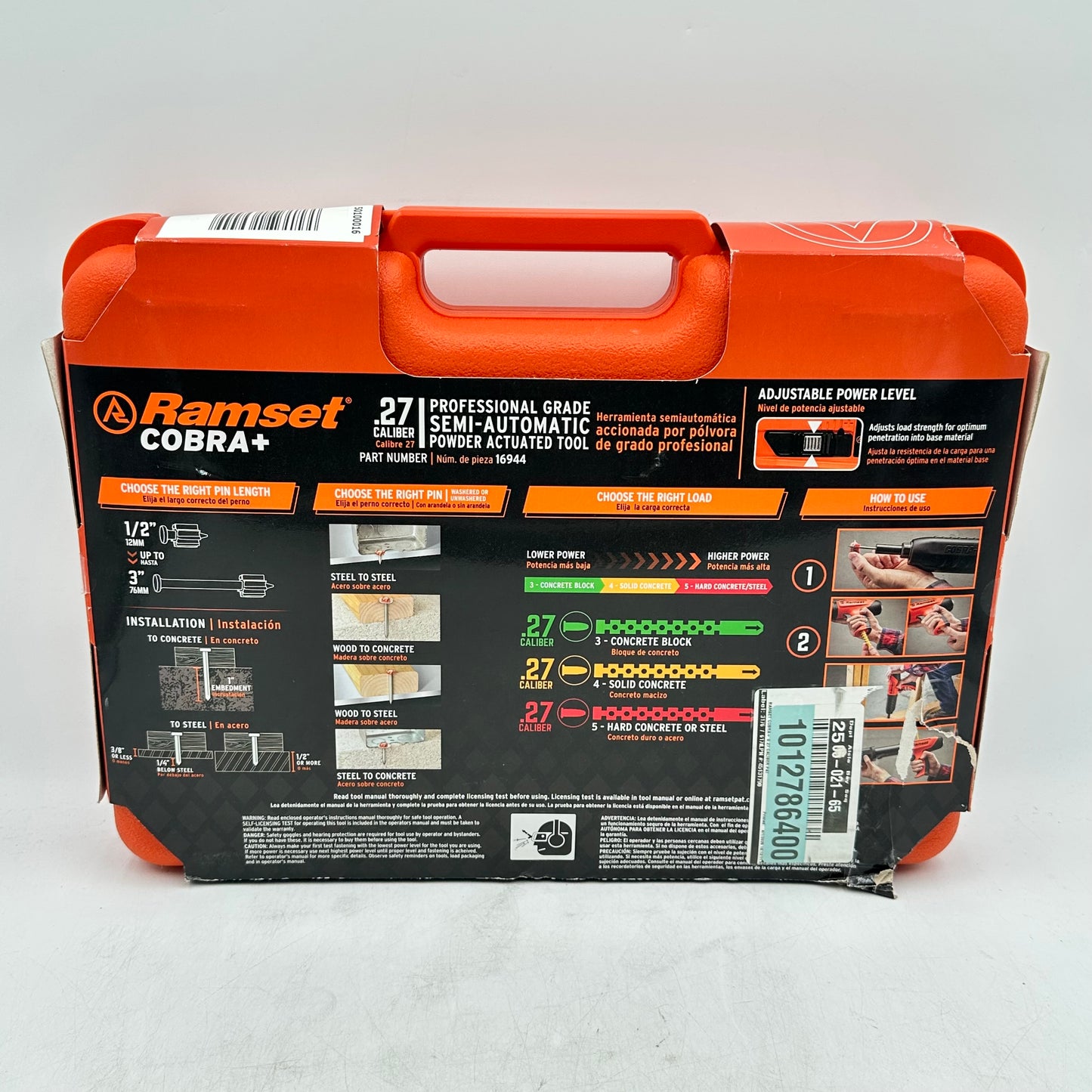 New Ramset Cobra+ 16944 0.27 Caliber Semi-Automatic Powder-Actuated Tool