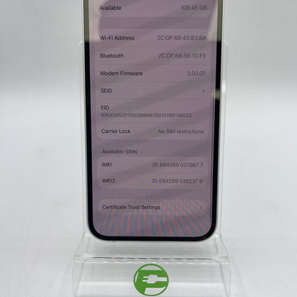 Factory Unlocked Apple iPhone 16e 128GB White MD0E4LL/A With AppleCare+