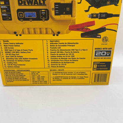 New DeWalt DXAEPIP3W 1000W Power Inverter 3 Ways