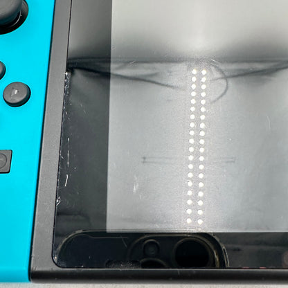 Nintendo Switch v2 HAC-001(-01) Red/Blue Video Game Console Bundle