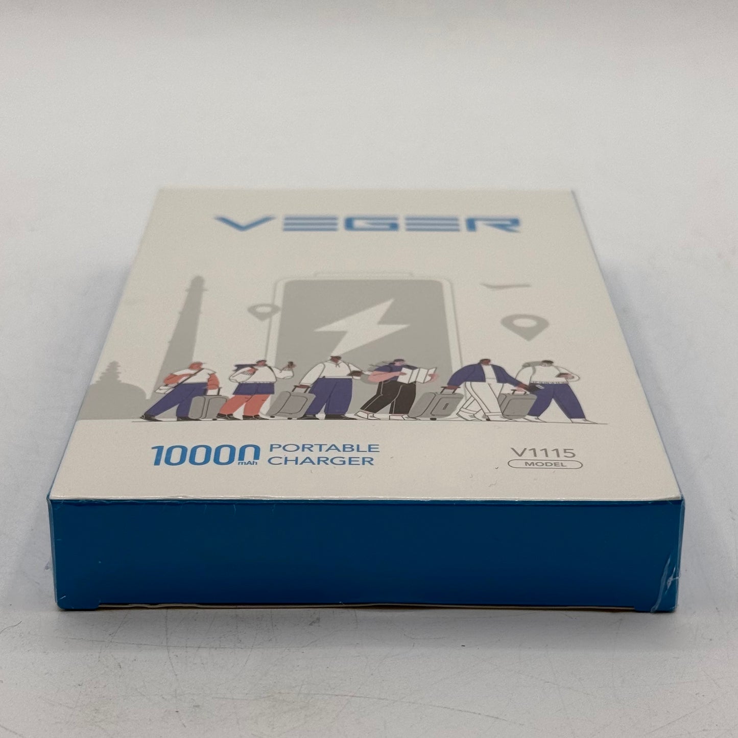 New Veger 10000mAh Portable Charger 15W Portable Power Bank V1115 Purple