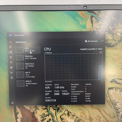 Dell Pro 16 PC16250 16" Core 3 100U 1.2GHz 8GB RAM 256GB SSD