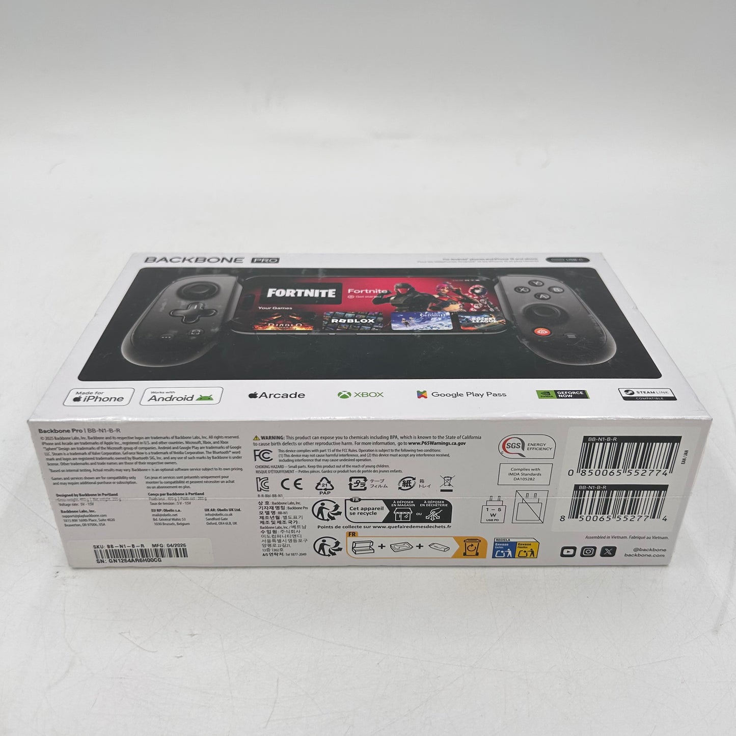 New Backbone Pro USB-C Mobile Game Controller BB-N1-B-R