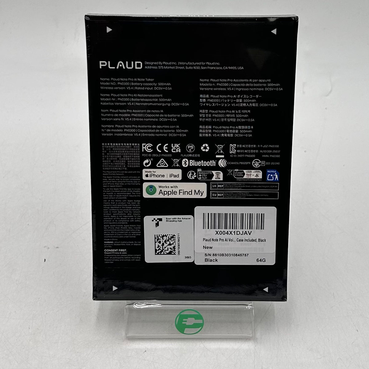 New Plaud Note Pro AI Voice Recorder 64GB PN0300