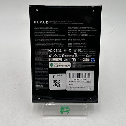 New Plaud Note Pro AI Voice Recorder 64GB PN0300