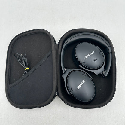 Bose QuietComfort 45 Black Over-Ear Noise-Cancelling Bluetooth Headphones  437310