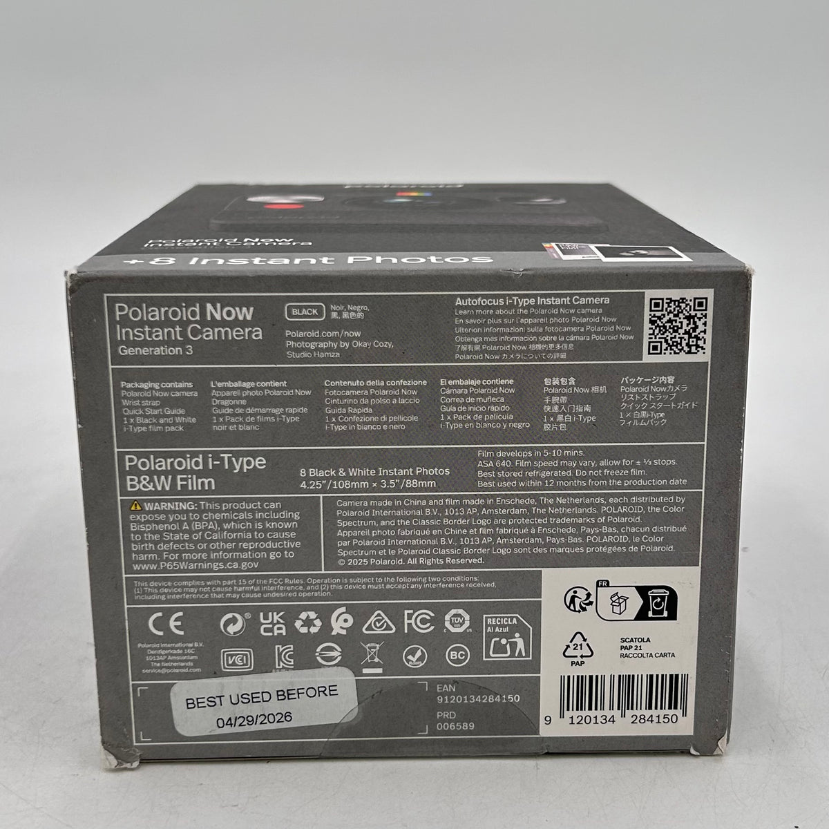 New Polaroid Now Instant Gen 3 Instant Film Camera Read