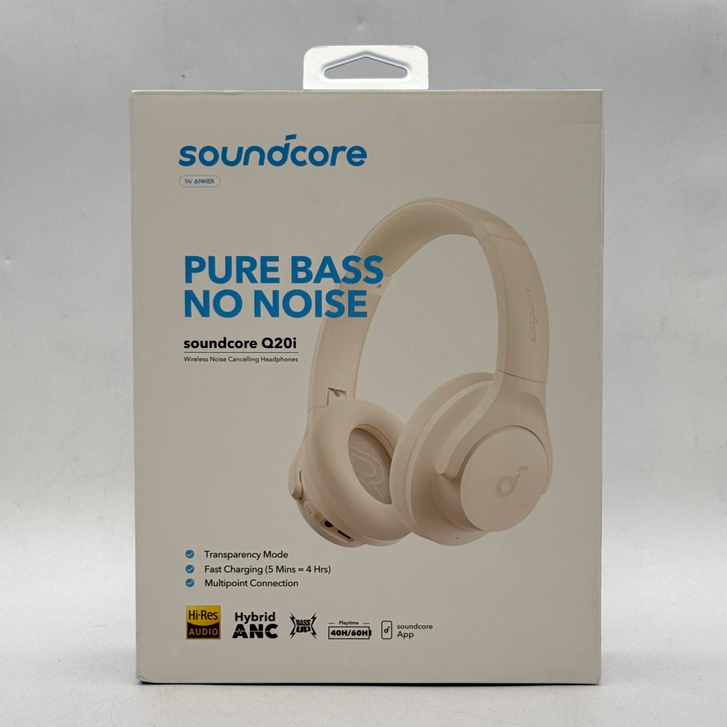Soundcore by Anker Q20i Noise-Cancelling Wireless Over-Ear Bluetooth Headphones