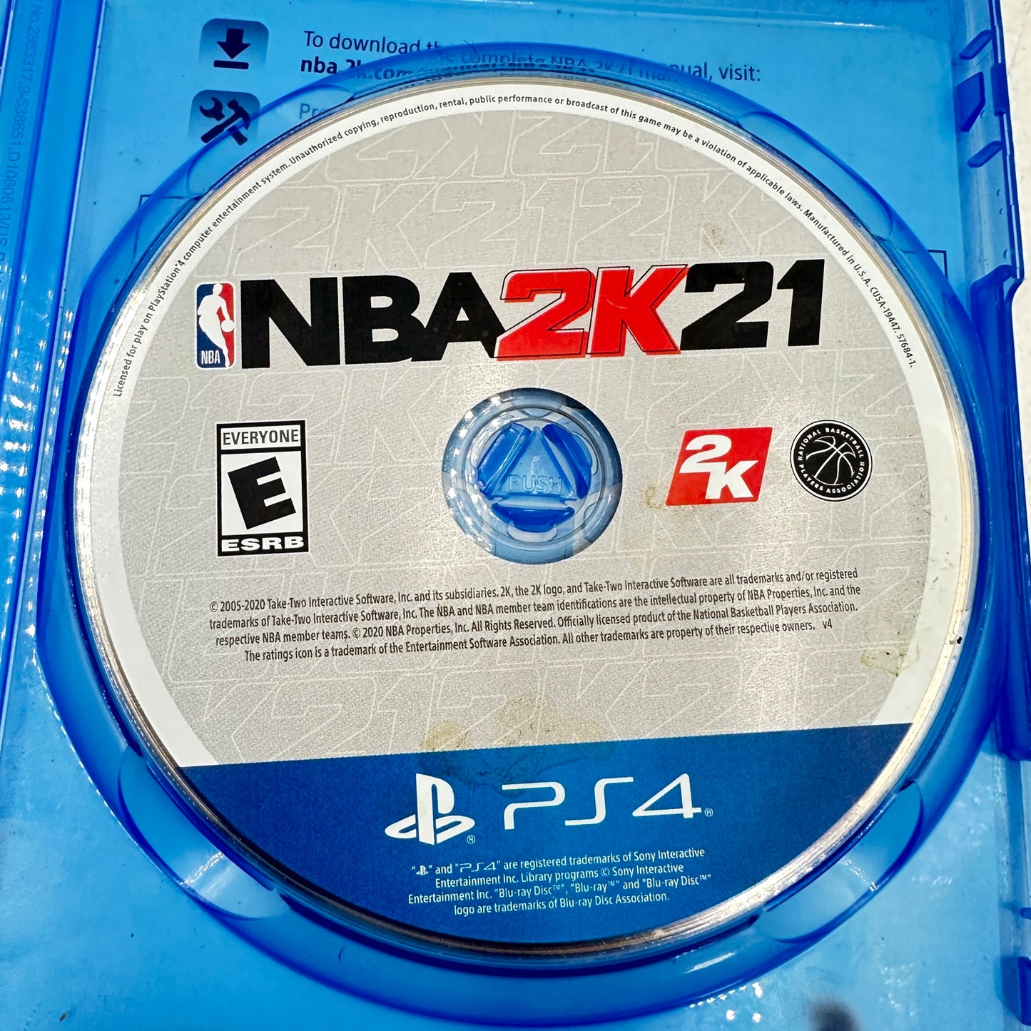 Lot of 2 Sony PlayStation 4 PS4 Games [UFC 2 & NBA 2K21]