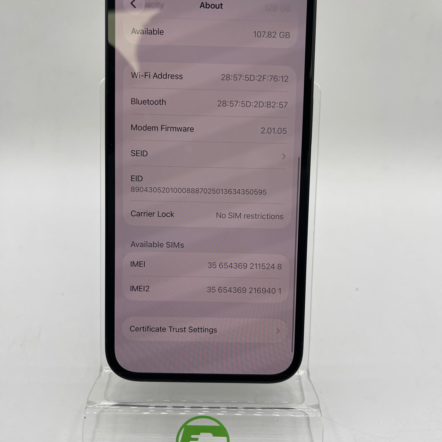 Factory Unlocked Apple iPhone 16e 128GB Black MD1Q4F/A