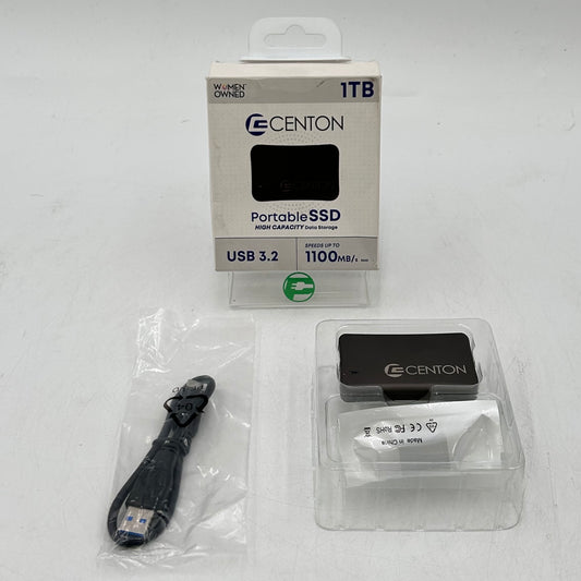 New Centon Portable S1 1TB USB 3.2 Gen 2 SSD C1-S3M2-1000.1