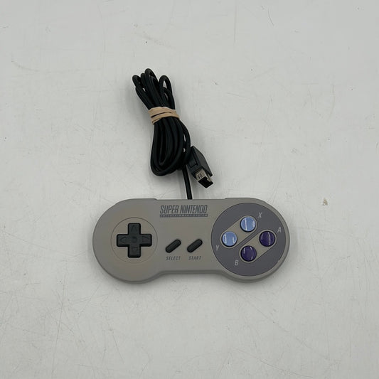 Super Nintendo SNES Original Wired Controller CLV-202 Gray