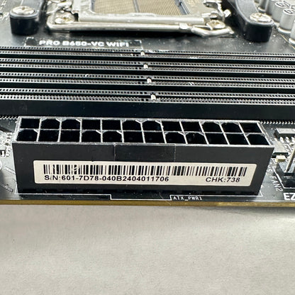 MSi PRO B650-VC WIFI AM5 ATX Motherboard Unit Only READ
