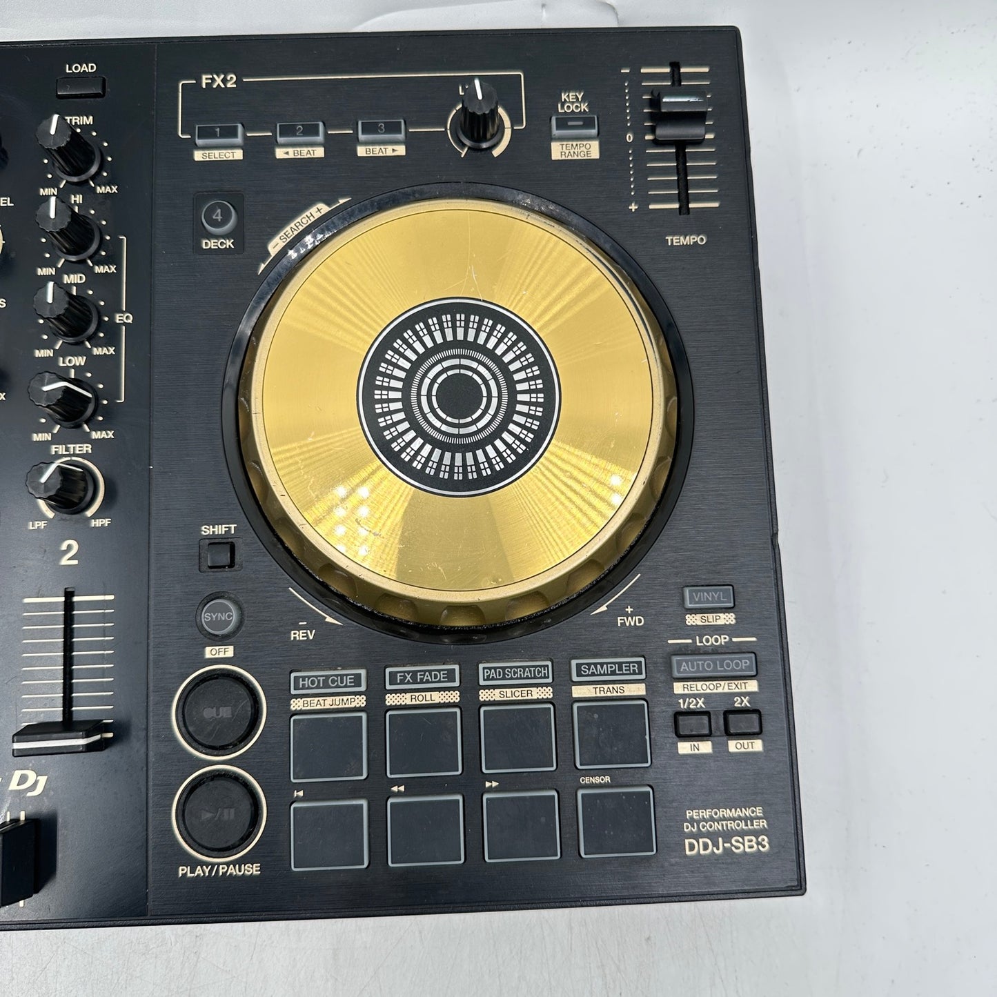 Pioneer DJ DDJ-SB3 2-Channel DJ Mixer (Gold Edition) Unit Only
