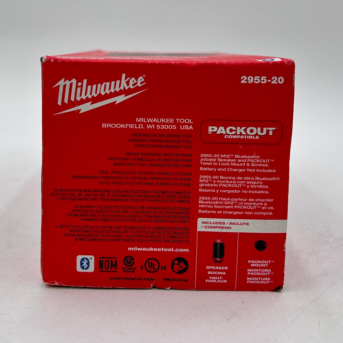 New Milwaukee 2955-20 M12 12V Bletooth Jobsite Speaker