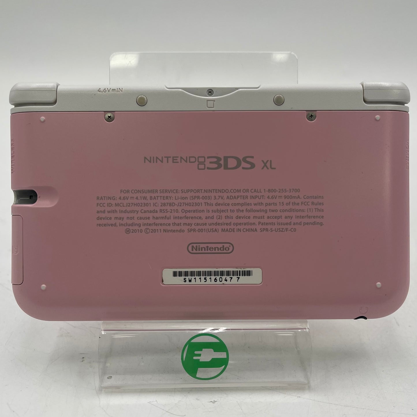 Nintendo 3DS XL Handheld Game Console Only SPR-001 Pink/White