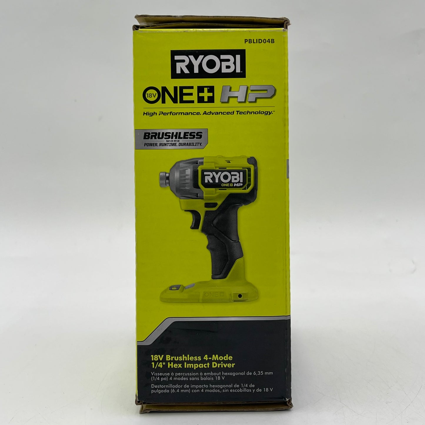 New Ryobi PBLID04B 18V Brushless 4-Mode 1/4" Hex Impact Driver