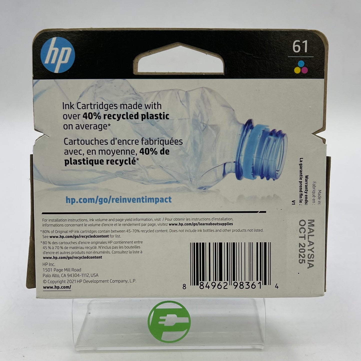 New HP 61 CH562WN Tri-color Ink Cartridge