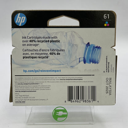 New HP 61 CH562WN Tri-color Ink Cartridge