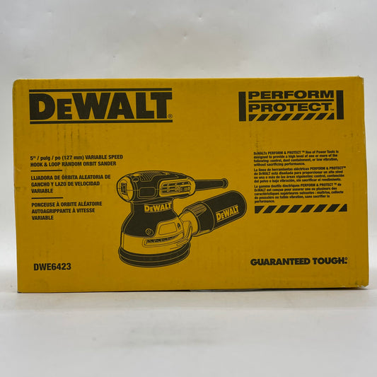 New Dewalt DWE6423 120V 5" Variable Speed Random Orbital Sander