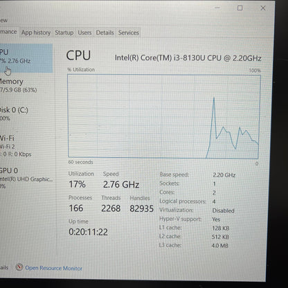 Lenovo IdeaPad 330S 15.6" i3-8130U 2.2GHz 6GB RAM 1TB HDD