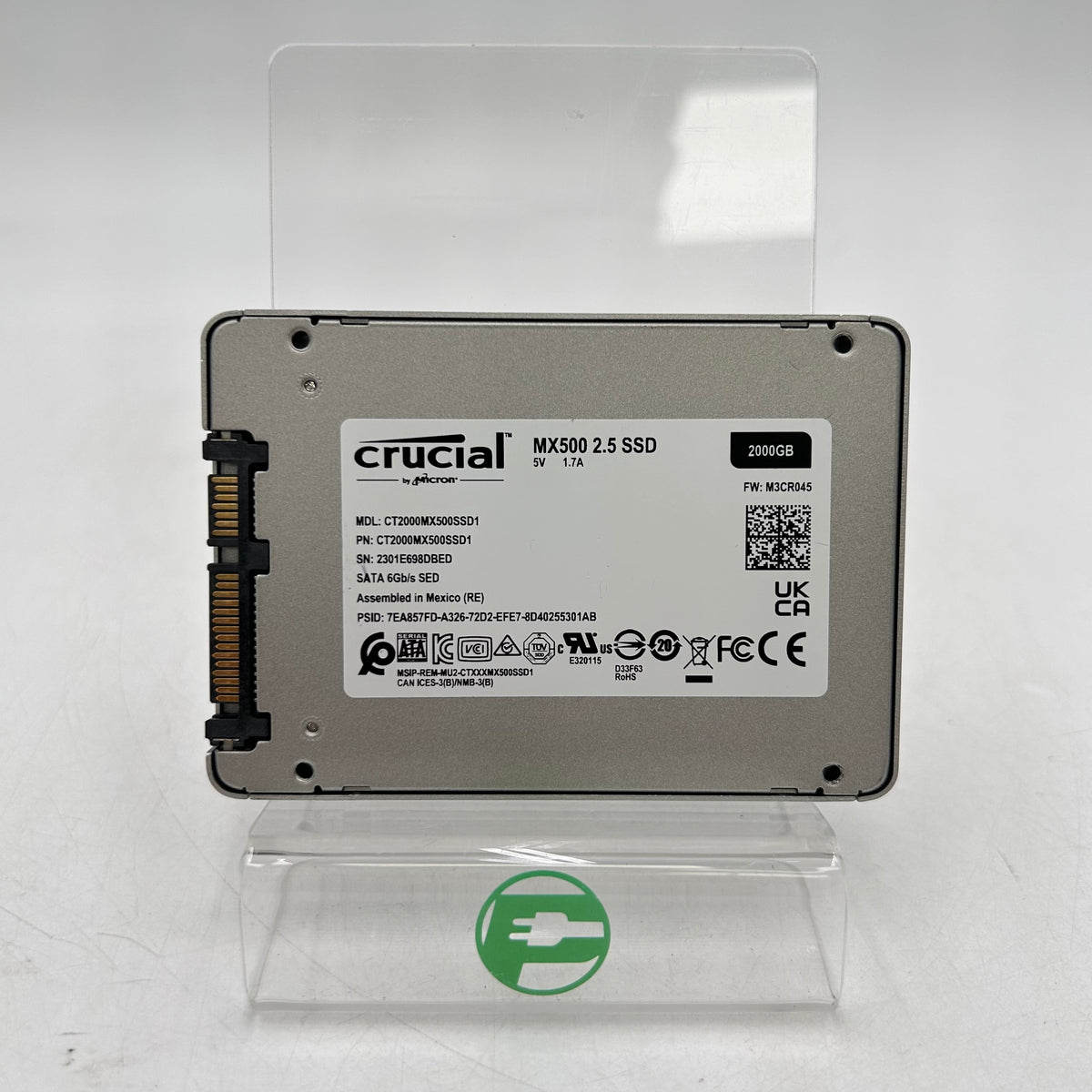 Crucial 2.5" MX500 2TB SATA III 6Gbps SSD CT2000MX500SSD1