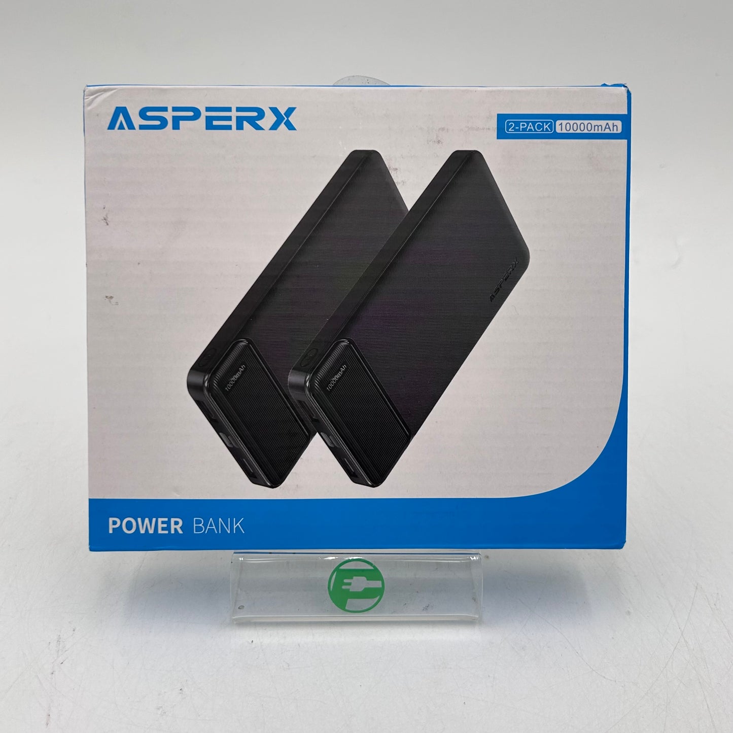 New AsperX HYG003 10000mAh Power Bank Black 2-Pack