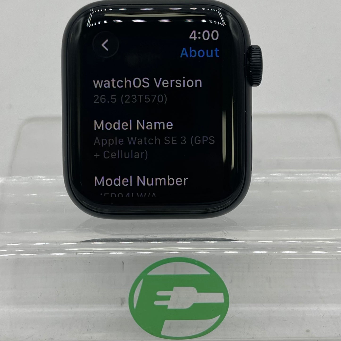 Unlocked Apple Watch SE 3rd Gen 40MM Midnight Aluminum Black MEP94LW/A