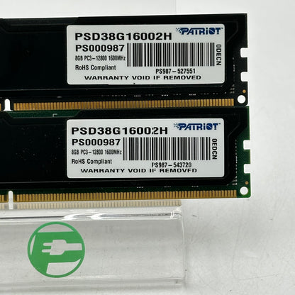 Patriot 16GB (2x8GB) RAM DDR3 1600MHz PSD38G16002H