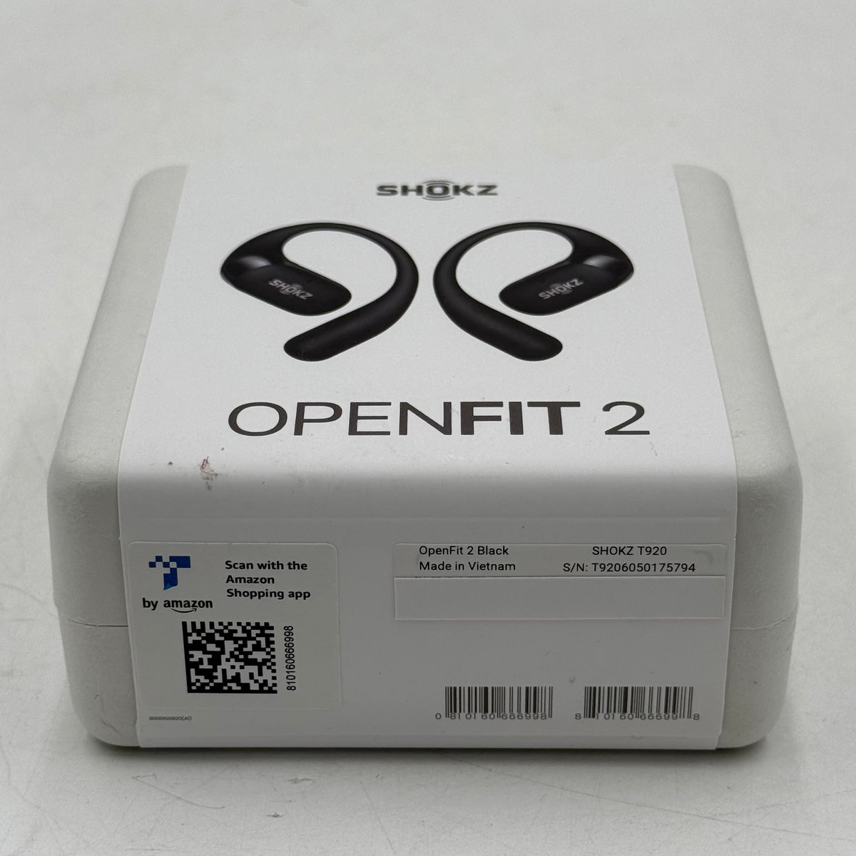 New Shokz OpenFit 2 Open-Ear Wireless Earbuds Black T920