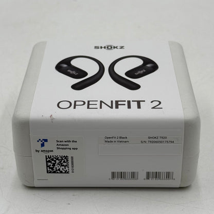 New Shokz OpenFit 2 Open-Ear Wireless Earbuds Black T920