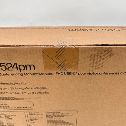 New HP 23.8" Series 5 Pro 524pm FHD LCD IPS USB-C Conferencing Monitor
