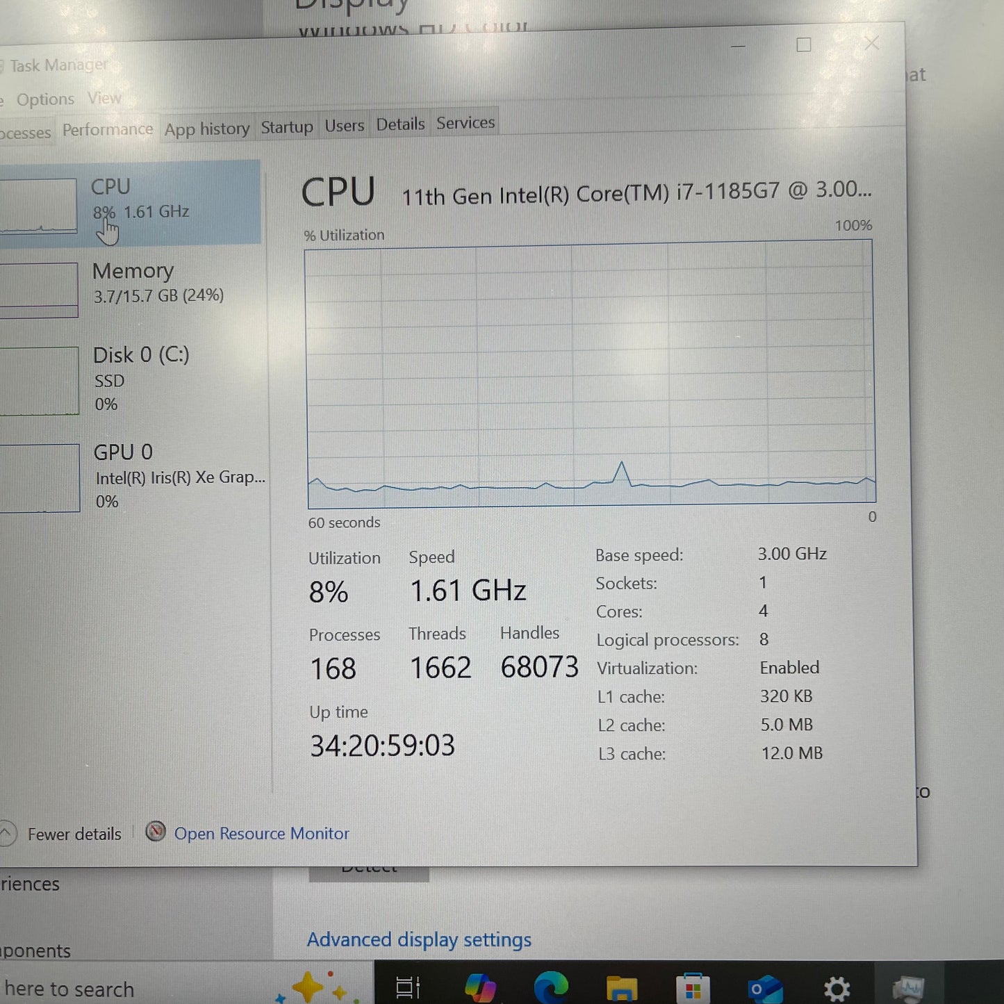 Lenovo ThinkPad X1 CARBON GEN 9 14" i7-1185G7 3.0GHz 16GB RAM 512GB SSD