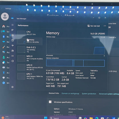 Asus ROG GA403 14" Ryzen 9 270 4.0GHz 16GB RAM 1TB SSD GeForce RTX 5060