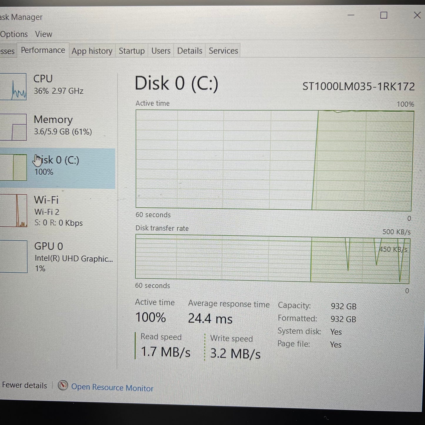 Lenovo IdeaPad 330S 15.6" i3-8130U 2.2GHz 6GB RAM 1TB HDD