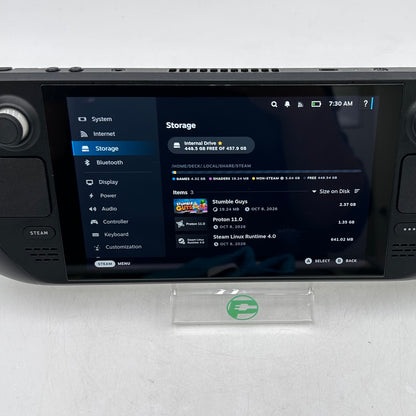 Valve Steam Deck 7" AMD 7nm Ryzen APU 16GB RAM 512GB Black 1010