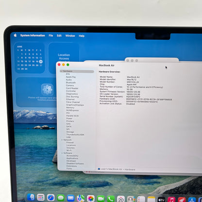 2025 Apple MacBook Air 13" M4 8C GPU 4.5GHz 16GB RAM 256GB SSD A3240