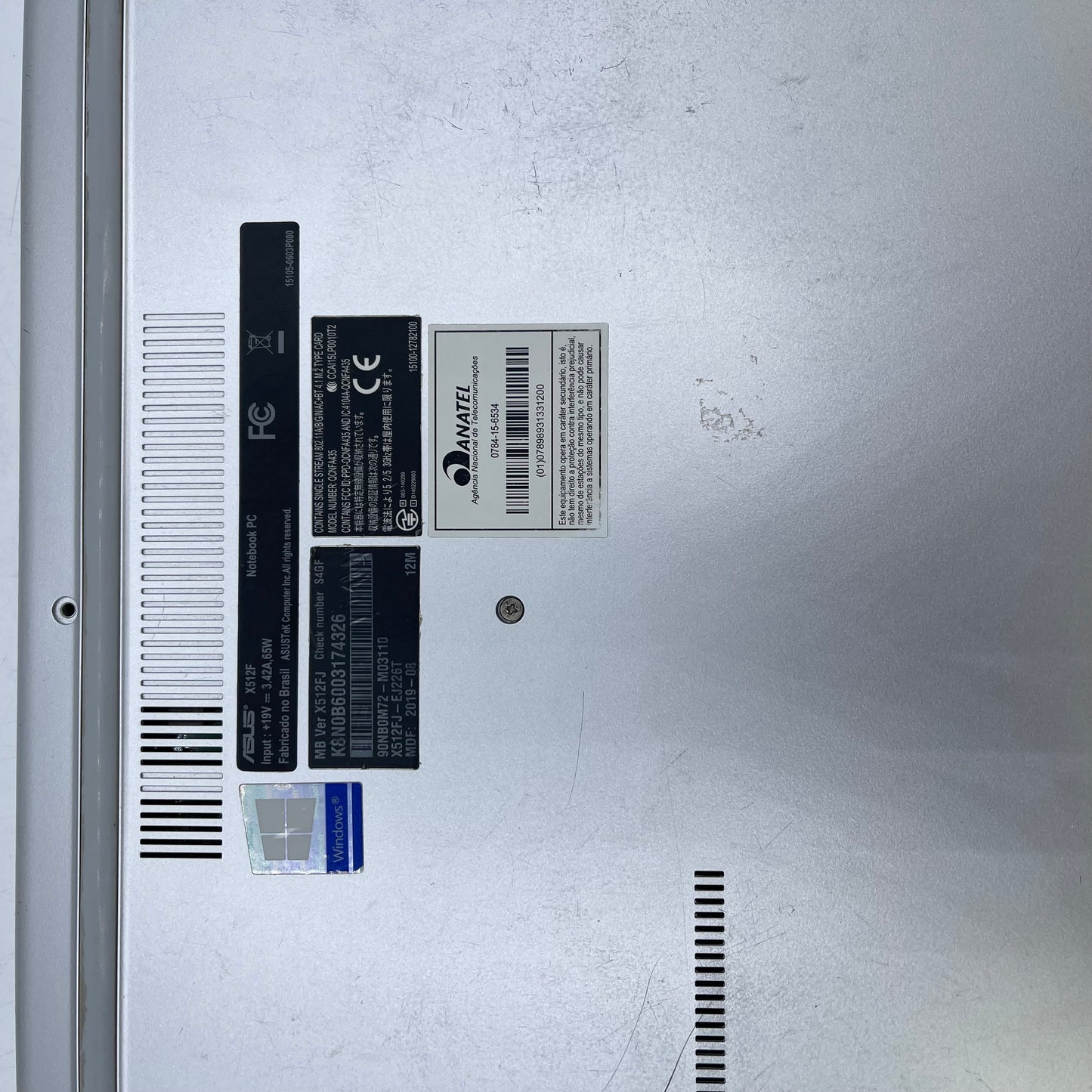 Asus Vivobook 15 X512F 15.6" i5-8265U 1.6GHz 8GB RAM 512GB SSD GeForce MX230