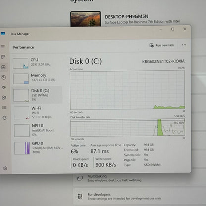 Microsoft Surface Laptop 7 13.8" Core Ultra 7 268V 2.2GHz 32GB RAM 1TB SSD 2108