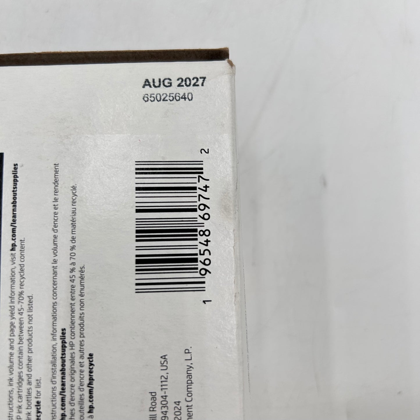 New HP 923 Black, Yellow, Cyan and Magenta Ink Cartridge