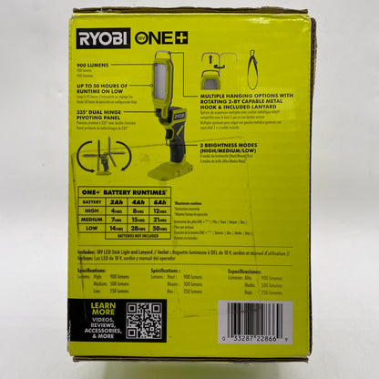 New Ryobi PCL668B 18V Led Stick Light