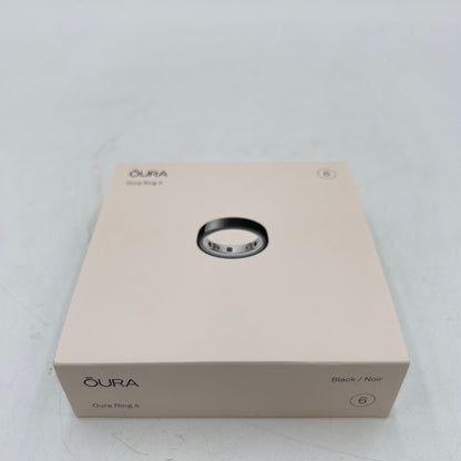 New Oura Ring 4 Size 6 Black Titanium Smart Ring JZ90-54144-06