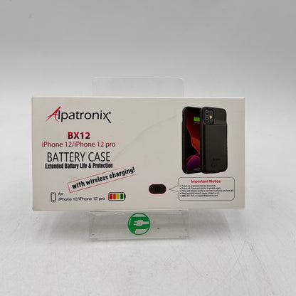 New Alpatronix BX12 Black Battery Case for iPhone 12,for iPhone 12 Pro 