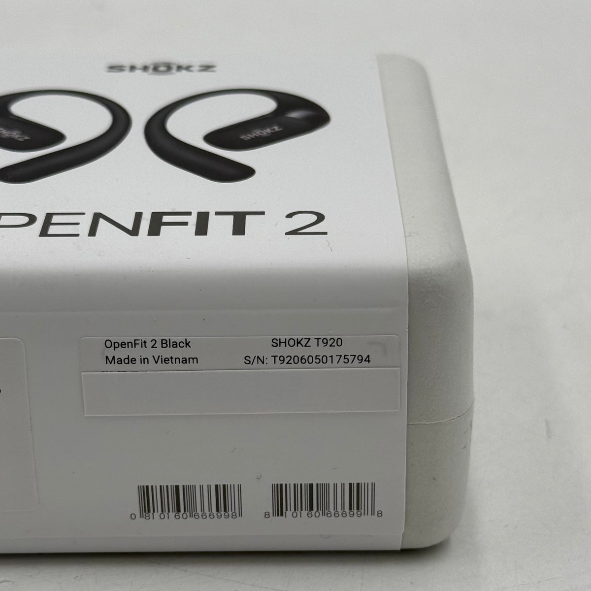 New Shokz OpenFit 2 Open-Ear Wireless Earbuds Black T920