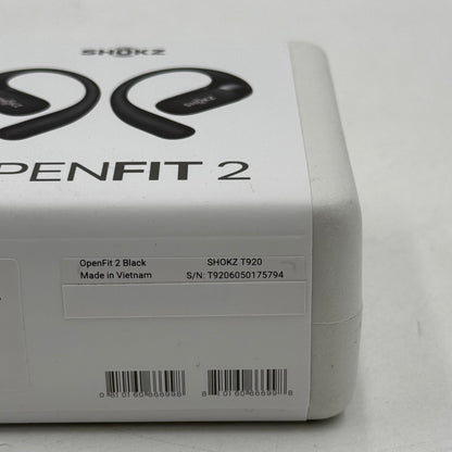 New Shokz OpenFit 2 Open-Ear Wireless Earbuds Black T920