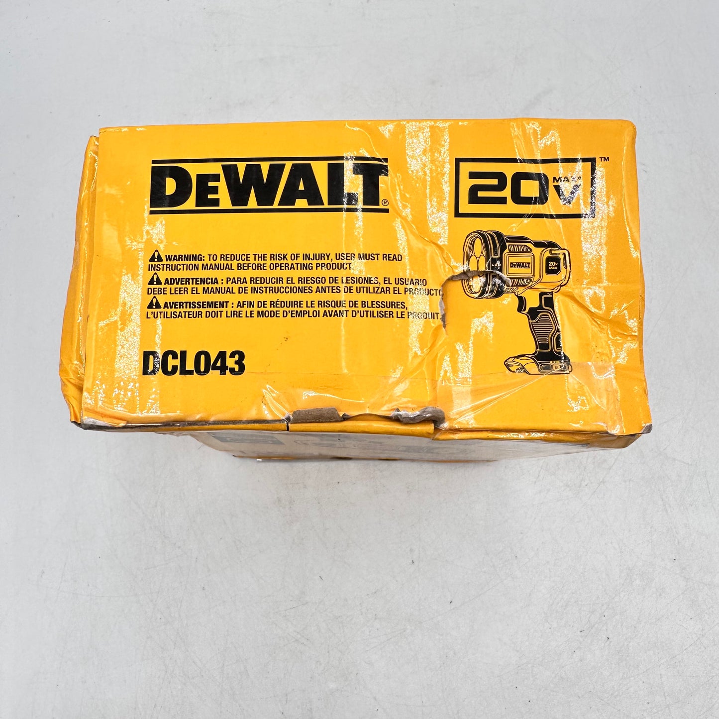New DeWalt DCL043 20V MAX Jobsite LED Spotlight