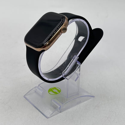 Unlocked Apple Watch Series 11 46MM Gold Titanium Black Sport Band MFC34LW/A