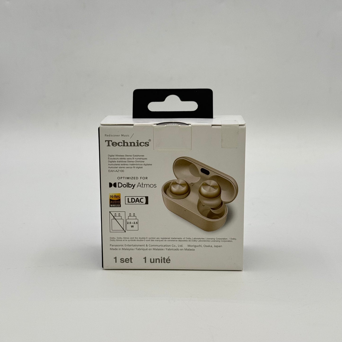 New Technics Digital Wireless Stereo Earphones Gold AZ100