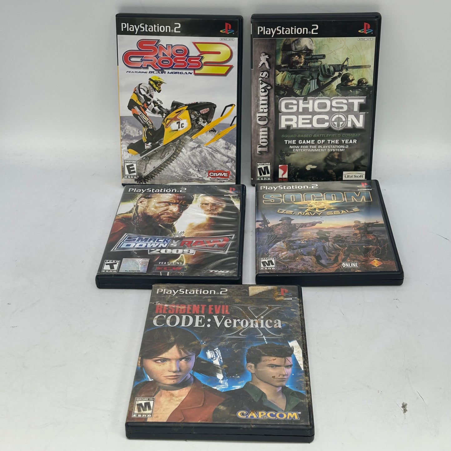 Lot of 5 Sony PlayStation 2 PS2 Games